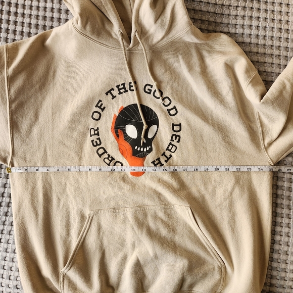 Order of the Good Death Cream Hoodie Black Skull XL Unisex - Picture 7 of 7